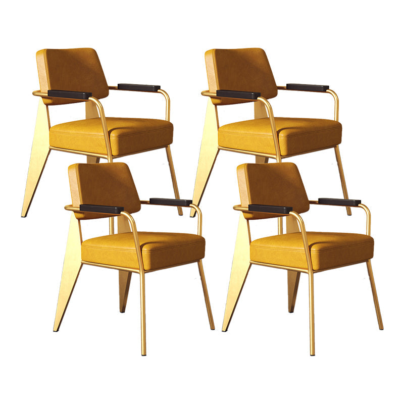 Silla de estilo industrial tapizado silla de comedor abierta para interiores para interiores