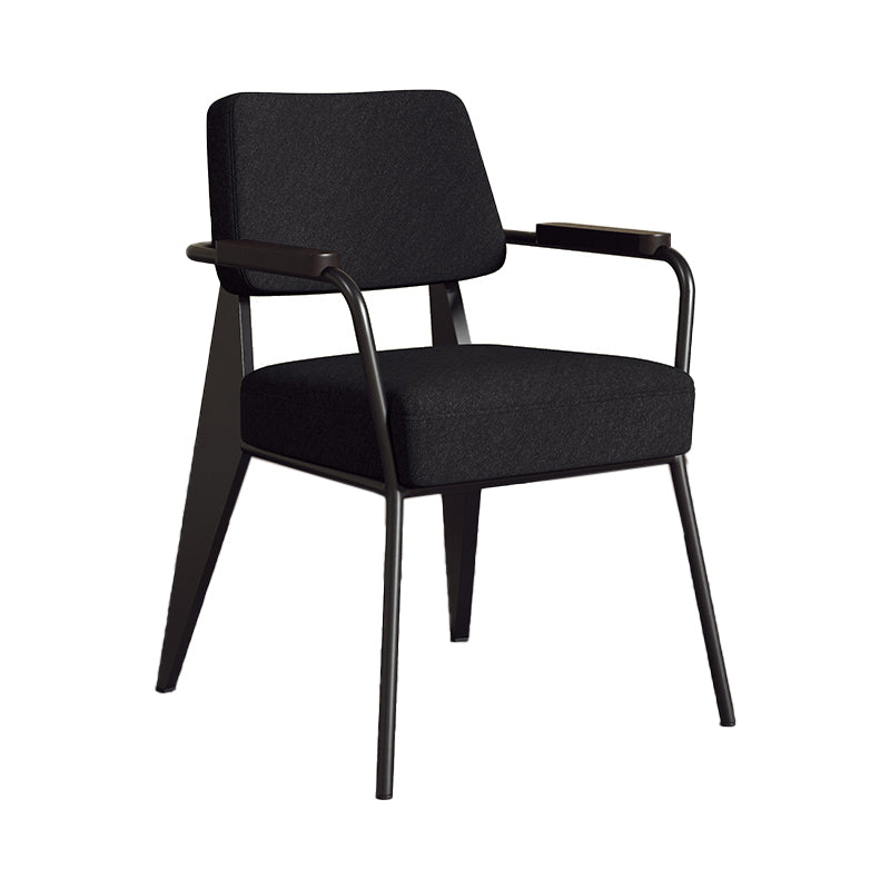 Silla de estilo industrial tapizado silla de comedor abierta para interiores para interiores