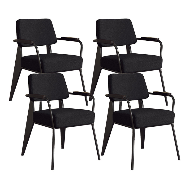 Silla de estilo industrial tapizado silla de comedor abierta para interiores para interiores