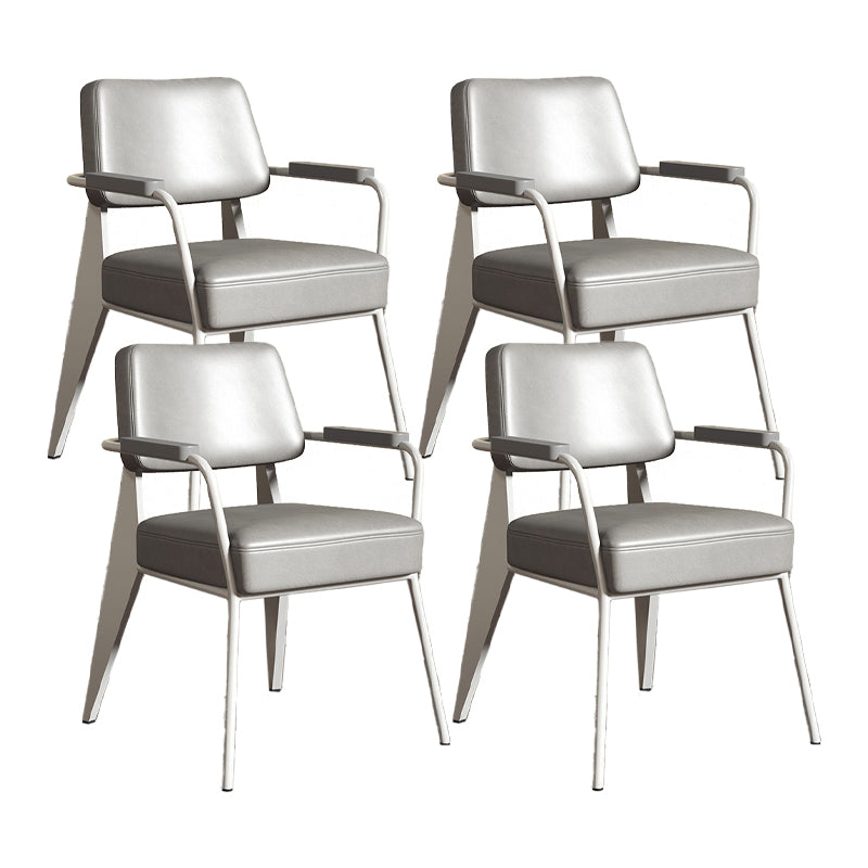 Silla de estilo industrial tapizado silla de comedor abierta para interiores para interiores