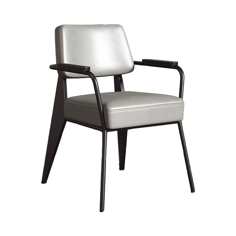 Silla de estilo industrial tapizado silla de comedor abierta para interiores para interiores