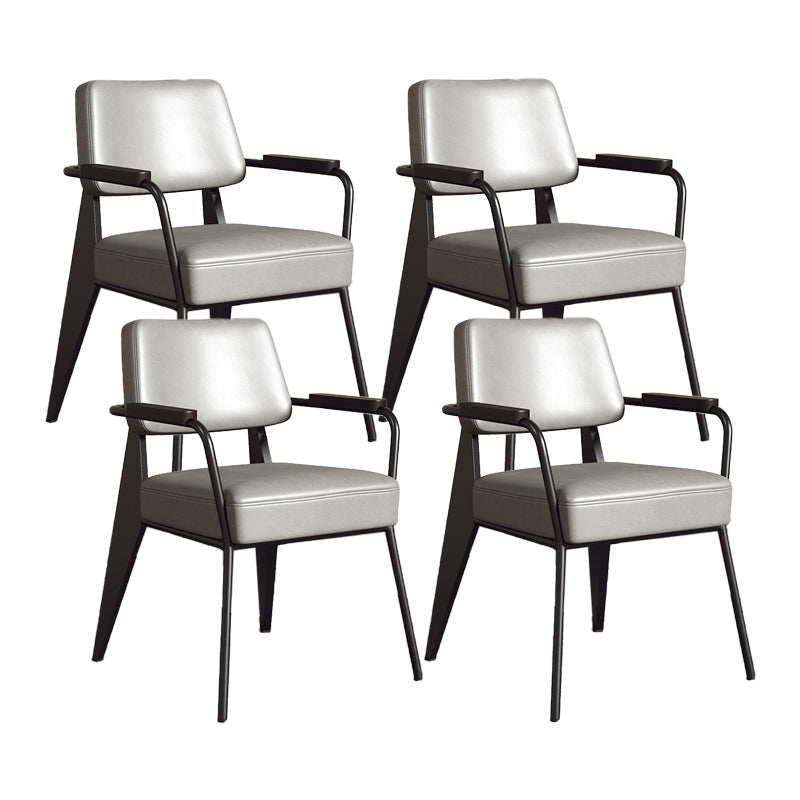 Silla de estilo industrial tapizado silla de comedor abierta para interiores para interiores