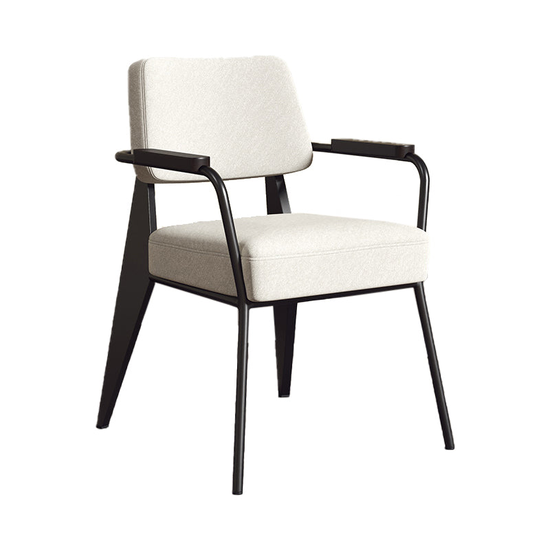 Silla de estilo industrial tapizado silla de comedor abierta para interiores para interiores