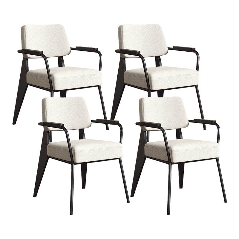 Silla de estilo industrial tapizado silla de comedor abierta para interiores para interiores