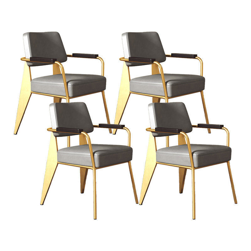 Silla de estilo industrial tapizado silla de comedor abierta para interiores para interiores