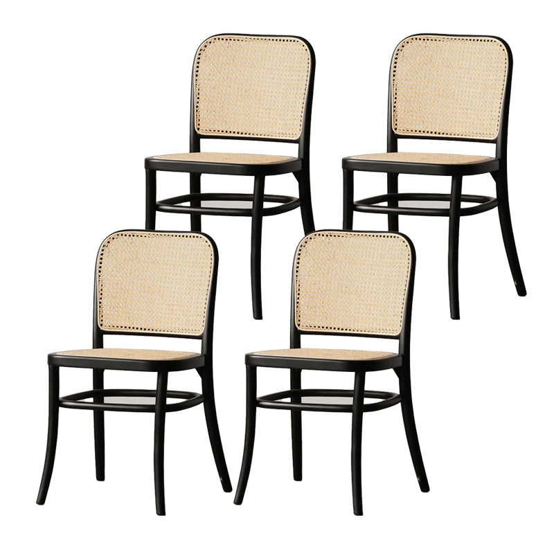 Silla lateral de estilo tradicional silla de comedor de madera sólida para hom