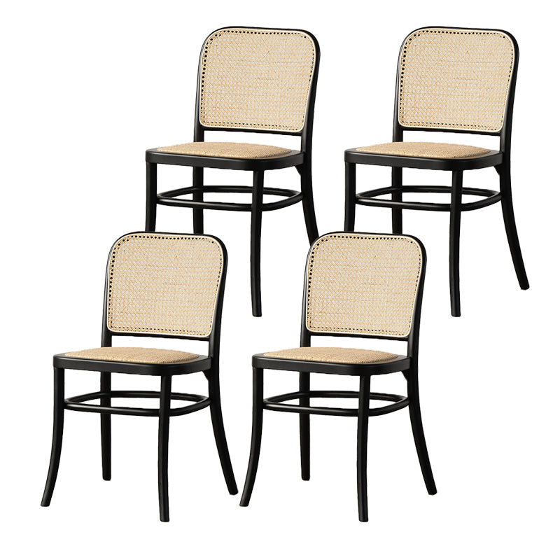 Silla lateral de estilo tradicional silla de comedor de madera sólida para hom