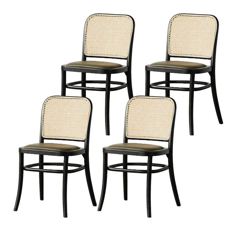 Silla lateral de estilo tradicional silla de comedor de madera sólida para hom