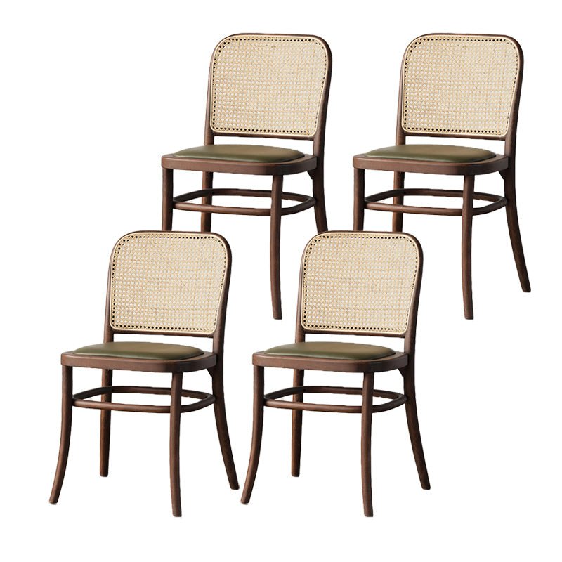 Silla lateral de estilo tradicional silla de comedor de madera sólida para hom