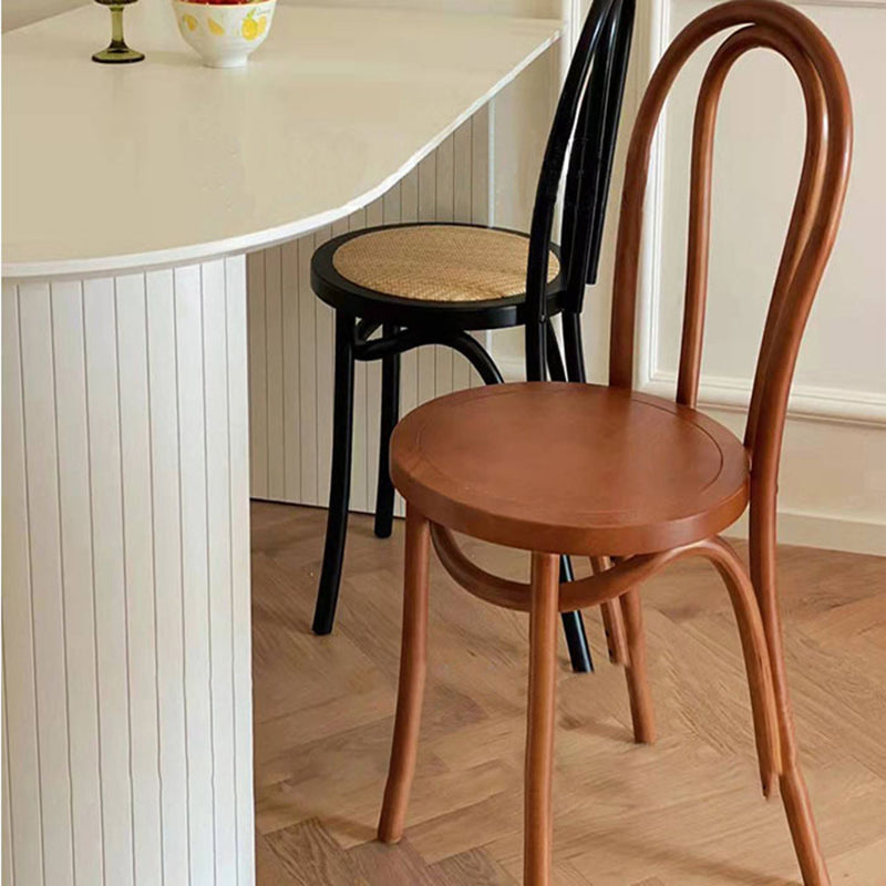 Traditional Style Side Chair Solid Wood Wingback Armless Dining Chair Clearhalo 'Dining Chairs' 'Dining Tables & Seating' 'dining_chair' 'furn' 'furn_dining_chair' 'Furniture' 'Kitchen & Dining Furniture' 5155895