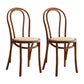 Traditional Style Side Chair Solid Wood Wingback Armless Dining Chair Khaki 2 Piece Set Clearhalo 'Dining Chairs' 'Dining Tables & Seating' 'dining_chair' 'furn' 'furn_dining_chair' 'Furniture' 'Kitchen & Dining Furniture' 5155903