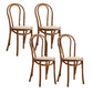 Traditional Style Side Chair Solid Wood Wingback Armless Dining Chair Light Brown 4 Piece Set Clearhalo 'Dining Chairs' 'Dining Tables & Seating' 'dining_chair' 'furn' 'furn_dining_chair' 'Furniture' 'Kitchen & Dining Furniture' 5155907