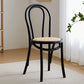 Traditional Style Side Chair Solid Wood Wingback Armless Dining Chair Natural Wood Black 1 Piece Clearhalo 'Dining Chairs' 'Dining Tables & Seating' 'dining_chair' 'furn' 'furn_dining_chair' 'Furniture' 'Kitchen & Dining Furniture' 5155914