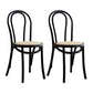 Traditional Style Side Chair Solid Wood Wingback Armless Dining Chair Natural Wood Black 2 Piece Set Clearhalo 'Dining Chairs' 'Dining Tables & Seating' 'dining_chair' 'furn' 'furn_dining_chair' 'Furniture' 'Kitchen & Dining Furniture' 5155915