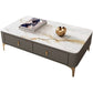 Modern Rectangular Stone Coffee Cocktail Table with Drawers, 47.2" W x 23.6" D x 15.7" H