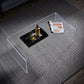 Modern Rectangle Coffee Table Acrylic Cocktail Table for Living Room