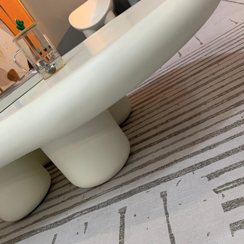 Mesa de café de acero de vidrio moderna con cuatro patas Mesa de cóctel para sala de estar