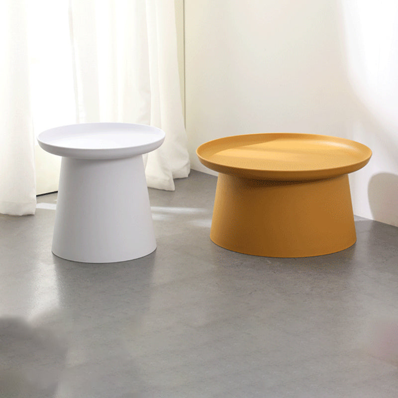 Table basse ronde moderne sur pied, table de cocktail pour le salon