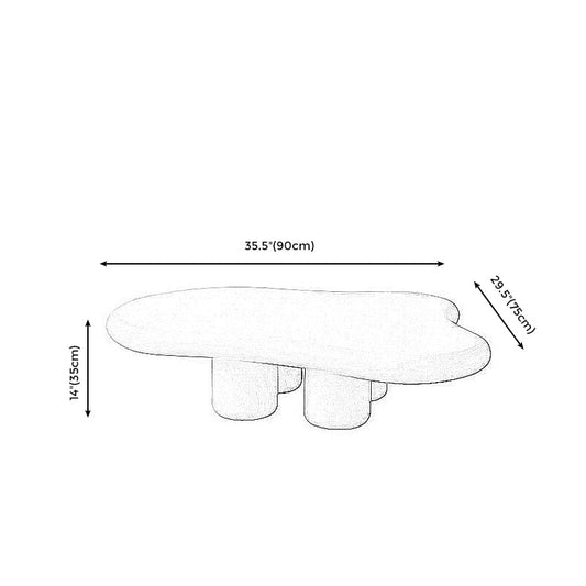 1シングルモダンな4脚コーヒーテーブルブラック/ホワイトカクテルテーブル