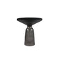 Modernism Pedestal 1 Single Coffee Table Round Glass Cocktail Table 20"L x 20"W x 21"H Black Clearhalo 'Coffee & Accent Tables' 'Coffee Tables' 'coffee_tables' 'furn' 'furn_coffee_tables' 'Furniture' 'Living Room Furniture' 5158346