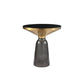 Modernism Pedestal 1 Single Coffee Table Round Glass Cocktail Table 20"L x 20"W x 21"H Grey Clearhalo 'Coffee & Accent Tables' 'Coffee Tables' 'coffee_tables' 'furn' 'furn_coffee_tables' 'Furniture' 'Living Room Furniture' 5158347