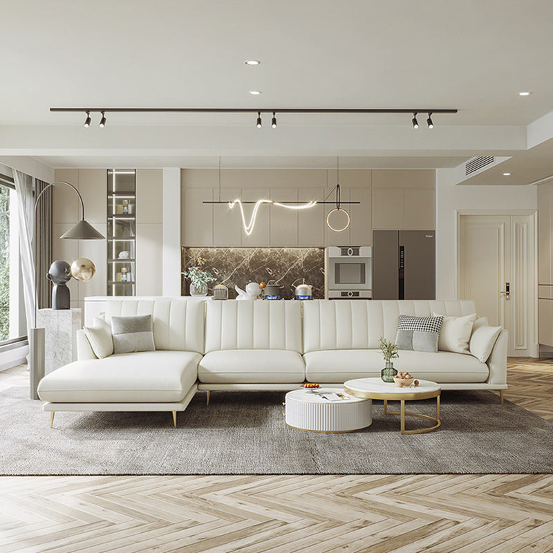 Cuscino cuscinetto cuscini rimovibili divano sezionale con chaise in beige