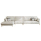 Kussen bovenarm verwijderbare kussens sectionele bank met chaise in beige