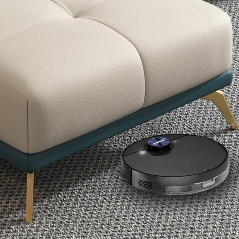 Smoking-Armse-Sofa 35,43 "Hoch echtes Leder-Tufted-Split-Back-Sofa