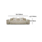 Coton Blend Square Abm Sofa sectionnel de 25,6 "High Cushion Back Sofa, blanc