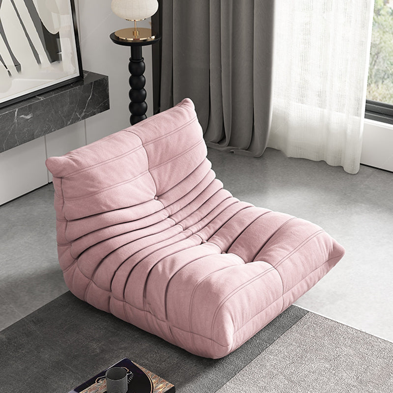 Contemporary Armless Accent Chair Upholstered Chair with Low Back