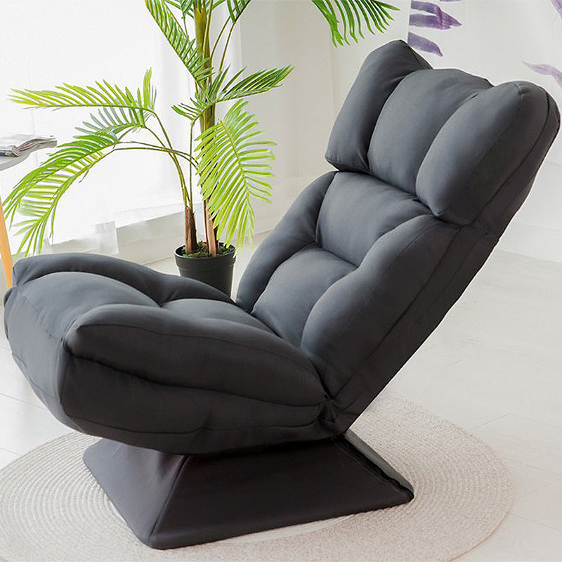 Modern 20"W Armless Chair Cotton Blend Upholstered Accent Chair Dark Gray Clearhalo 'Accent Chairs' 'accent_chairs' 'Chairs & Seating' 'furn' 'furn_accent_chairs' 'Furniture' 'Living Room Furniture' 5158771