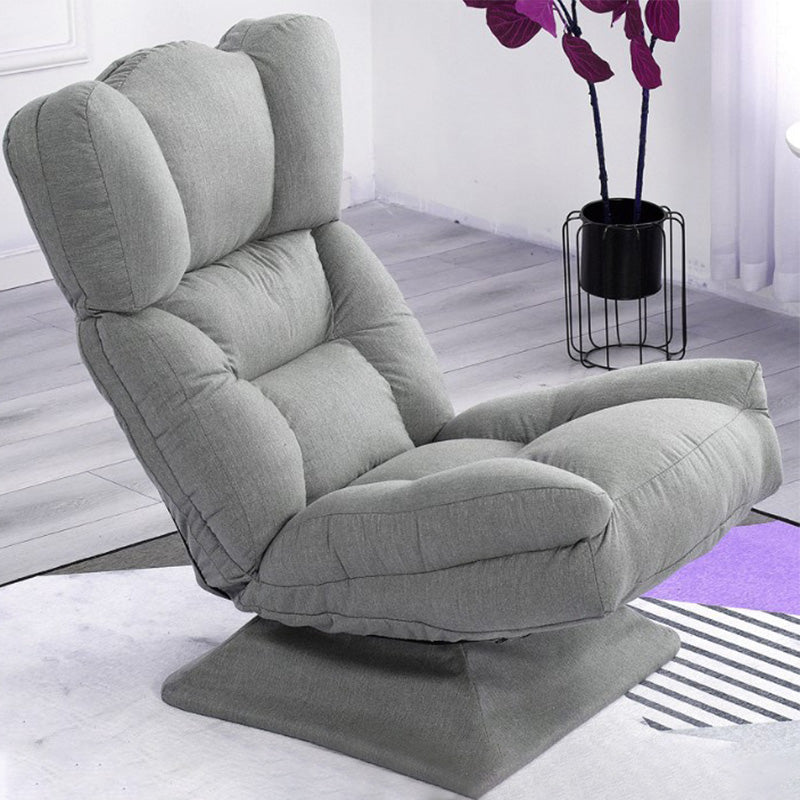 Modern 20"W Armless Chair Cotton Blend Upholstered Accent Chair Grey Clearhalo 'Accent Chairs' 'accent_chairs' 'Chairs & Seating' 'furn' 'furn_accent_chairs' 'Furniture' 'Living Room Furniture' 5158772
