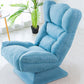 Modern 20"W Armless Chair Cotton Blend Upholstered Accent Chair Blue Clearhalo 'Accent Chairs' 'accent_chairs' 'Chairs & Seating' 'furn' 'furn_accent_chairs' 'Furniture' 'Living Room Furniture' 5158778