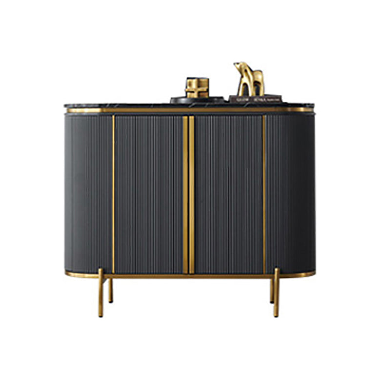 Pinie de rangement glam buffle en marbre artificiel pour le salon