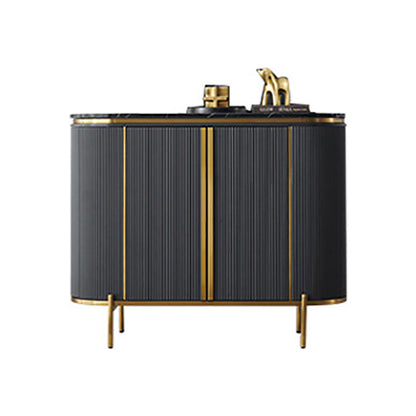 Pinie de rangement glam buffle en marbre artificiel pour le salon