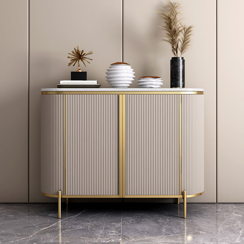 Pinie de rangement glam buffle en marbre artificiel pour le salon