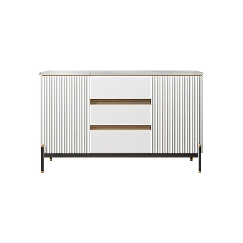 Sideboard da pranzo a 2 porte in stile glam con cassetti per soggiorno