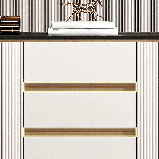 Sideboard da pranzo a 2 porte in stile glam con cassetti per soggiorno