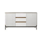 Sideboard da pranzo a 2 porte in stile glam con cassetti per soggiorno