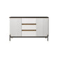 Sideboard da pranzo a 2 porte in stile glam con cassetti per soggiorno