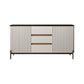 Sideboard da pranzo a 2 porte in stile glam con cassetti per soggiorno