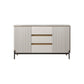 Sideboard da pranzo a 2 porte in stile glam con cassetti per soggiorno
