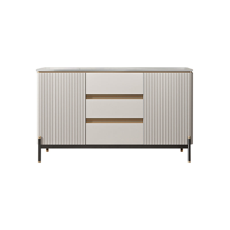 Sideboard da pranzo a 2 porte in stile glam con cassetti per soggiorno