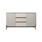 Sideboard da pranzo a 2 porte in stile glam con cassetti per soggiorno