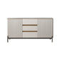 Sideboard da pranzo a 2 porte in stile glam con cassetti per soggiorno