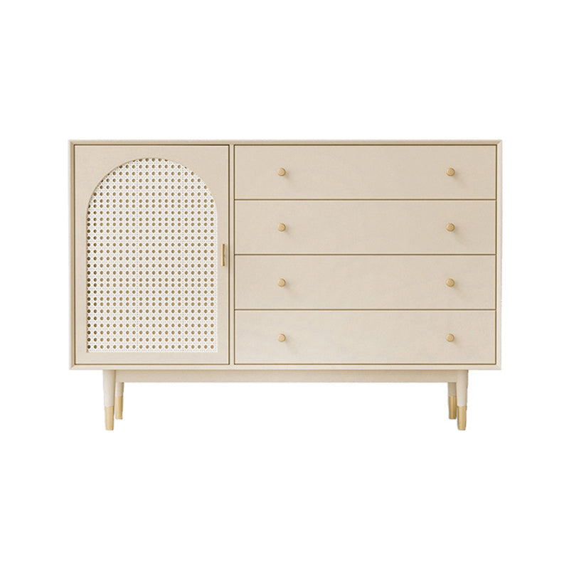 Wooden Rectangle Storage Sideboard Luxury Cabinet with Drawers and Doors White Clearhalo 'buffet_sideboard' 'Buffets & Sideboards' 'furn' 'furn_buffet_sideboard' 'Furniture' 'Kitchen & Dining Furniture' 5158975