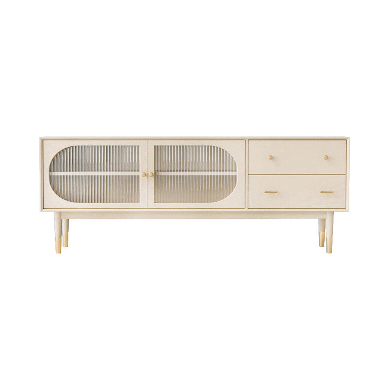 Wooden Rectangle Storage Sideboard Luxury Cabinet with Drawers and Doors Off-White Clearhalo 'buffet_sideboard' 'Buffets & Sideboards' 'furn' 'furn_buffet_sideboard' 'Furniture' 'Kitchen & Dining Furniture' 5158985