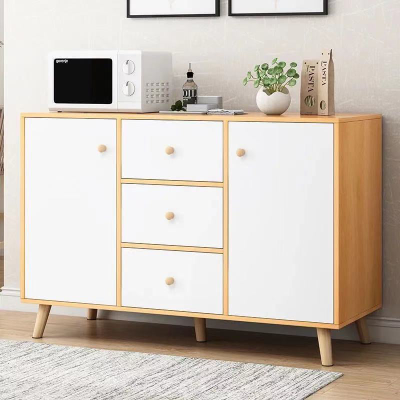 Contemporary Style Sideboard Engineered Wood Dining Sideboard with Storage Clearhalo 'buffet_sideboard' 'Buffets & Sideboards' 'furn' 'furn_buffet_sideboard' 'Furniture' 'Kitchen & Dining Furniture' 5159052