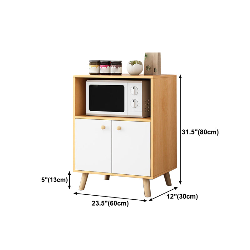 Contemporary Style Sideboard Engineered Wood Dining Sideboard with Storage Clearhalo 'buffet_sideboard' 'Buffets & Sideboards' 'furn' 'furn_buffet_sideboard' 'Furniture' 'Kitchen & Dining Furniture' 5159054