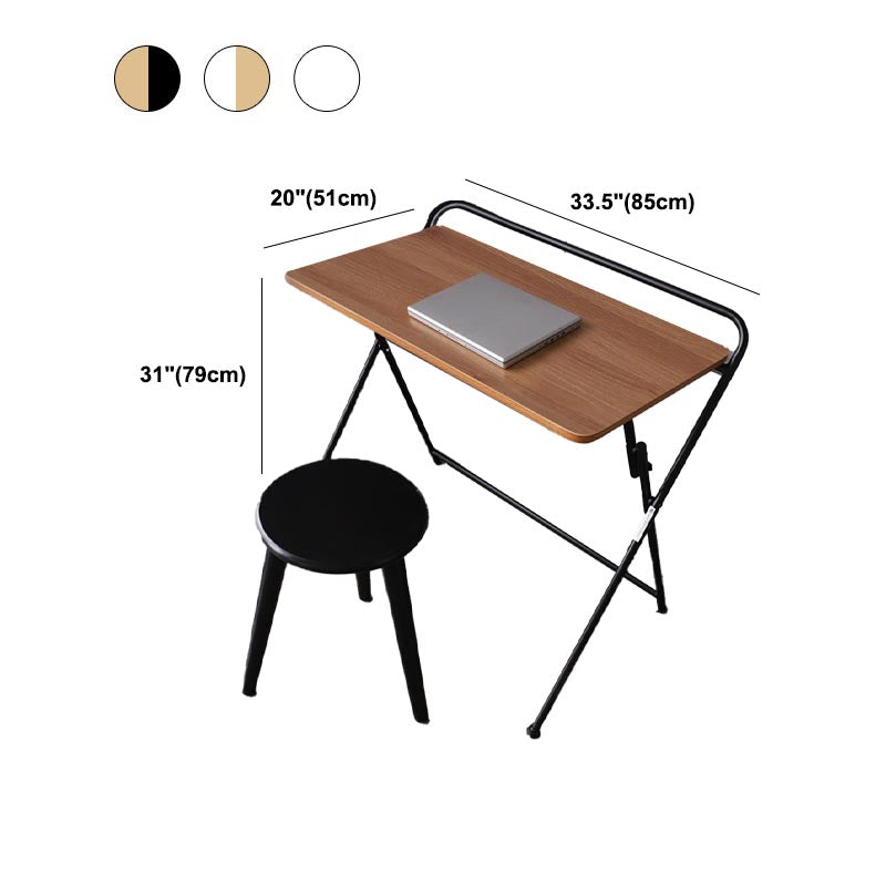 Foldable Office Desk Contemporary Style Writing Desk for Home and Office Clearhalo 'furn' 'furn_office_desk' 'Furniture' 'Office Desks' 'Office Furniture' 'office_desk' 5159125